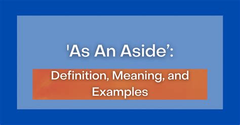 definition of an aside|definition of the word aside.